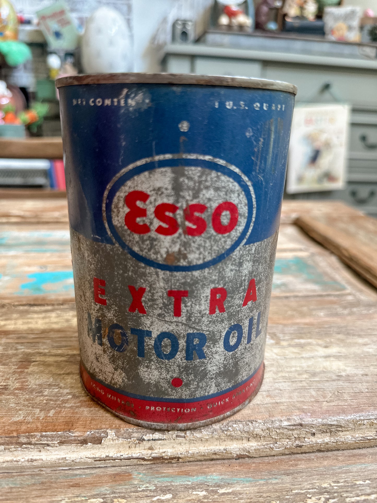 Esso Motor Oil Can Awesome find for collectors!