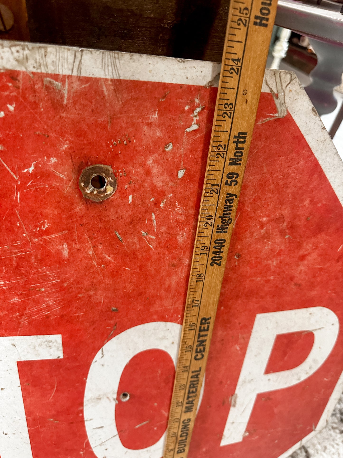 Large Old Stop sign