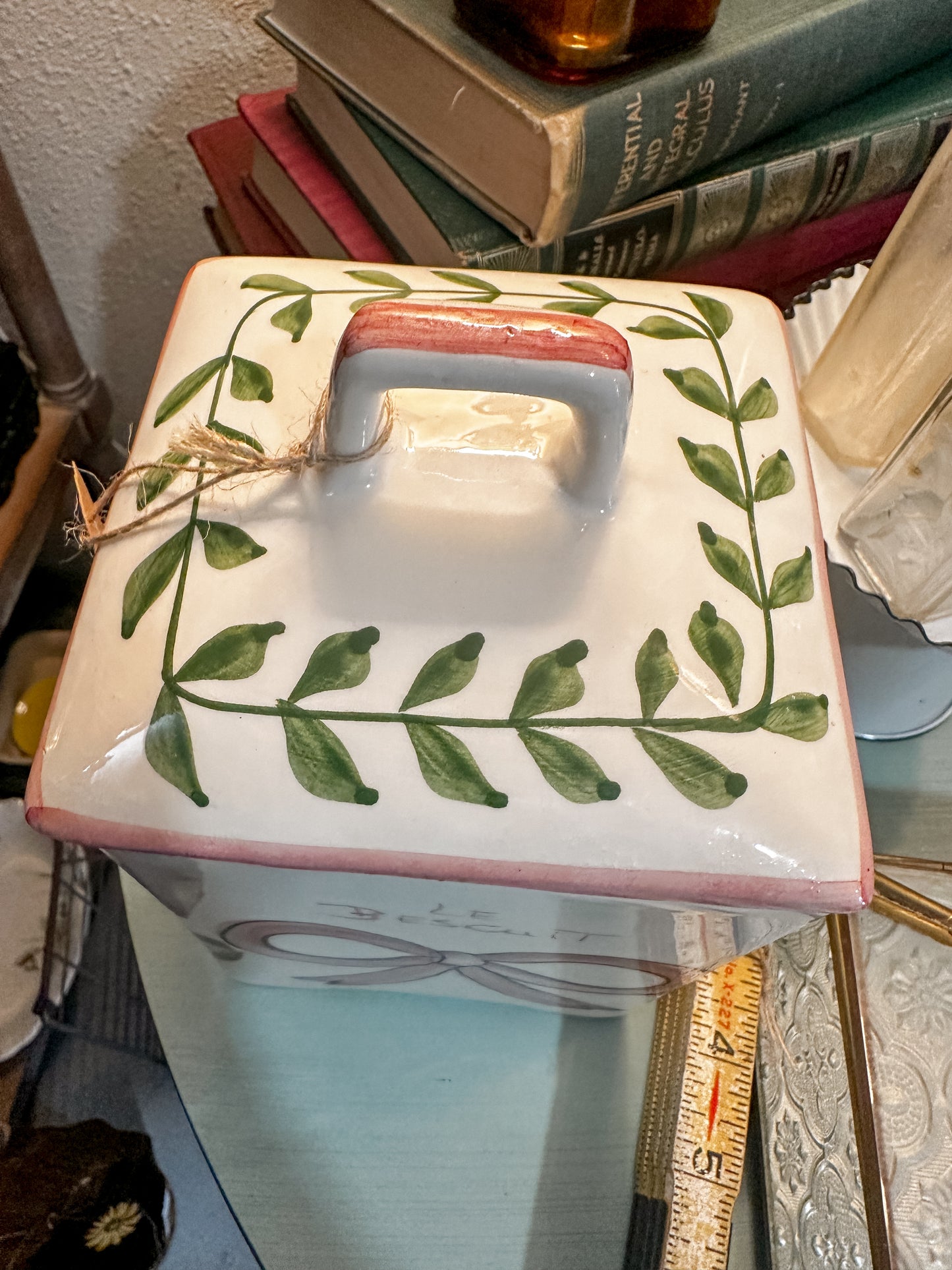 Darling Vintage Le Biscuit Porcelain Canister #cottagecore all day!