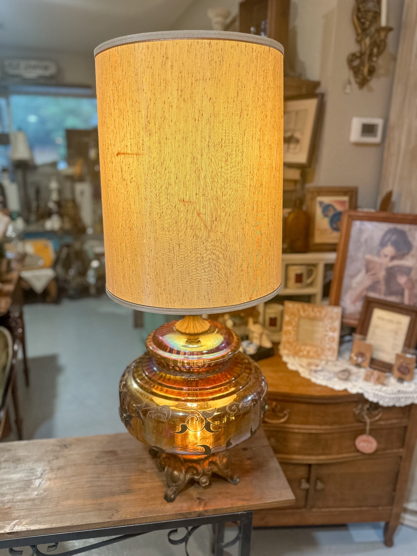 Mid Century Hollywood Regency HUGE lamp! (We have two, priced individually)