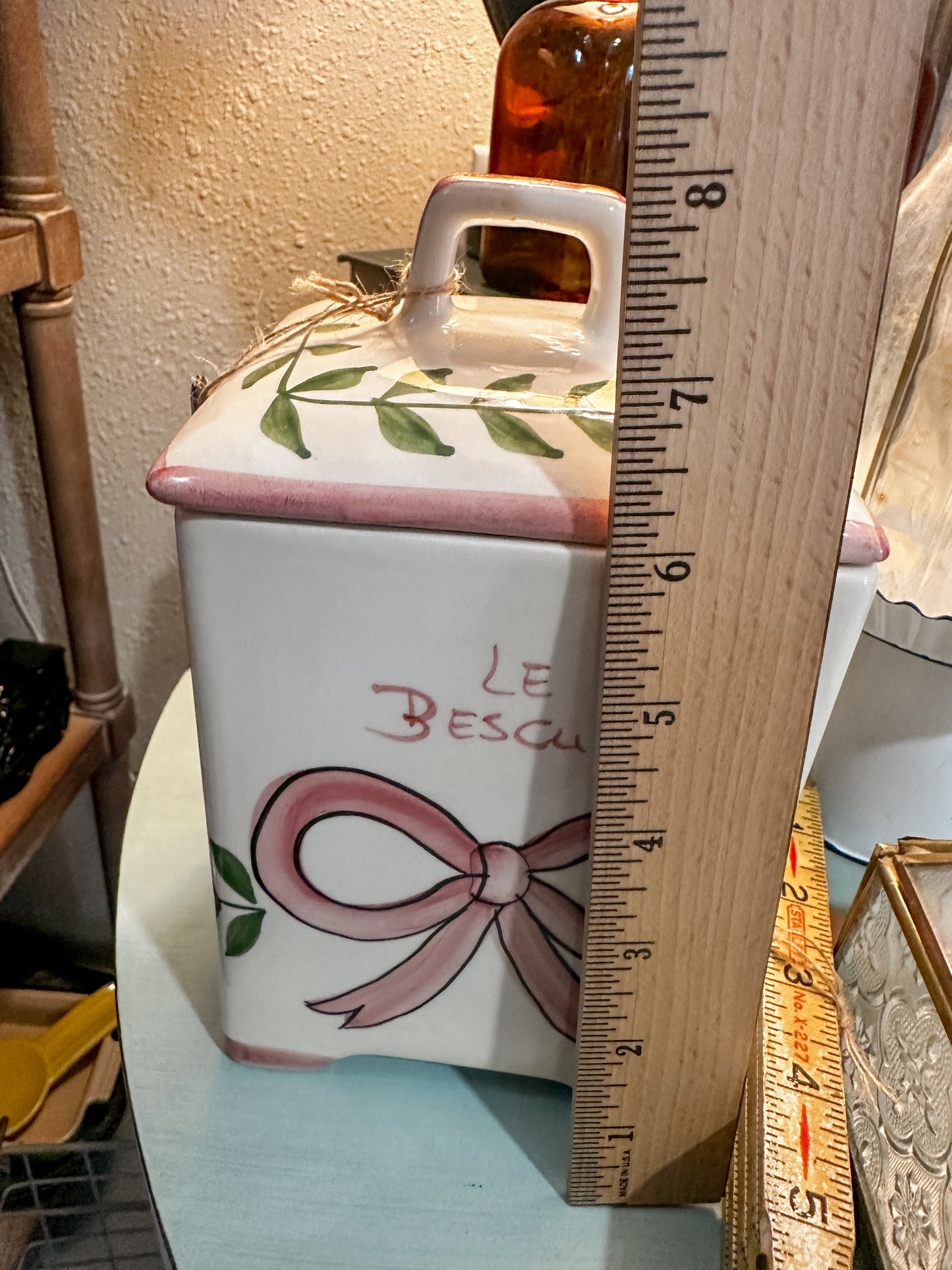 Darling Vintage Le Biscuit Porcelain Canister #cottagecore all day!