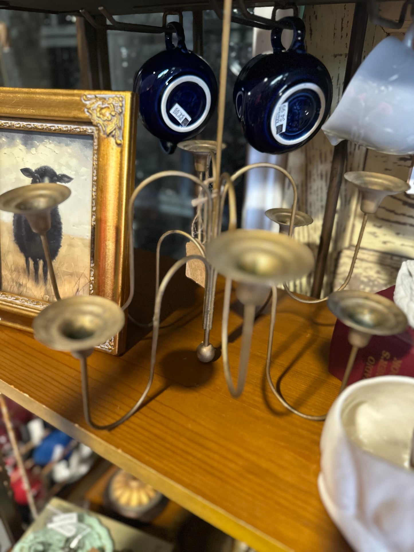 Vintage Brass Lightweight Candelabra