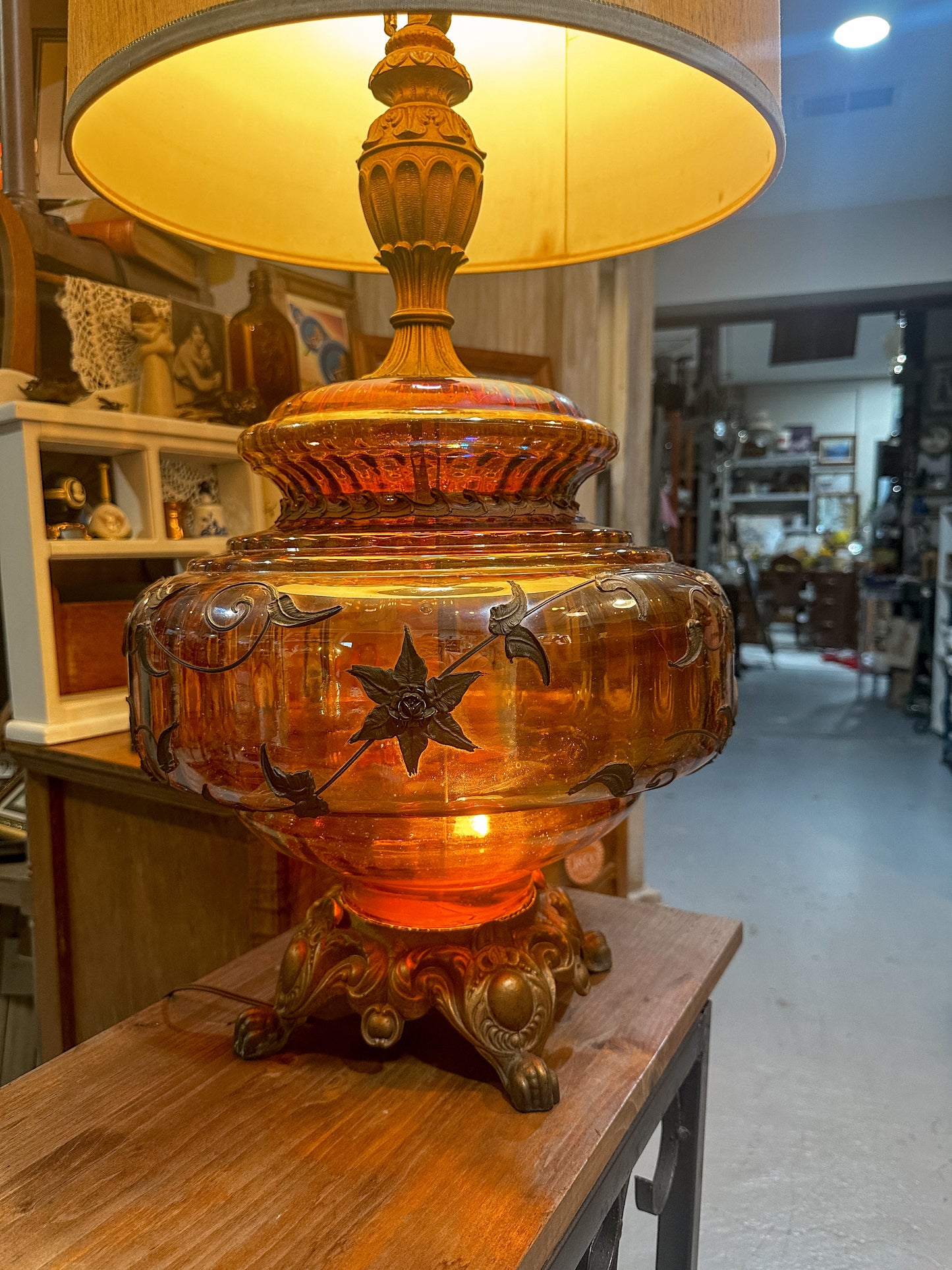 Mid Century Hollywood Regency HUGE lamp! (We have two, priced individually)