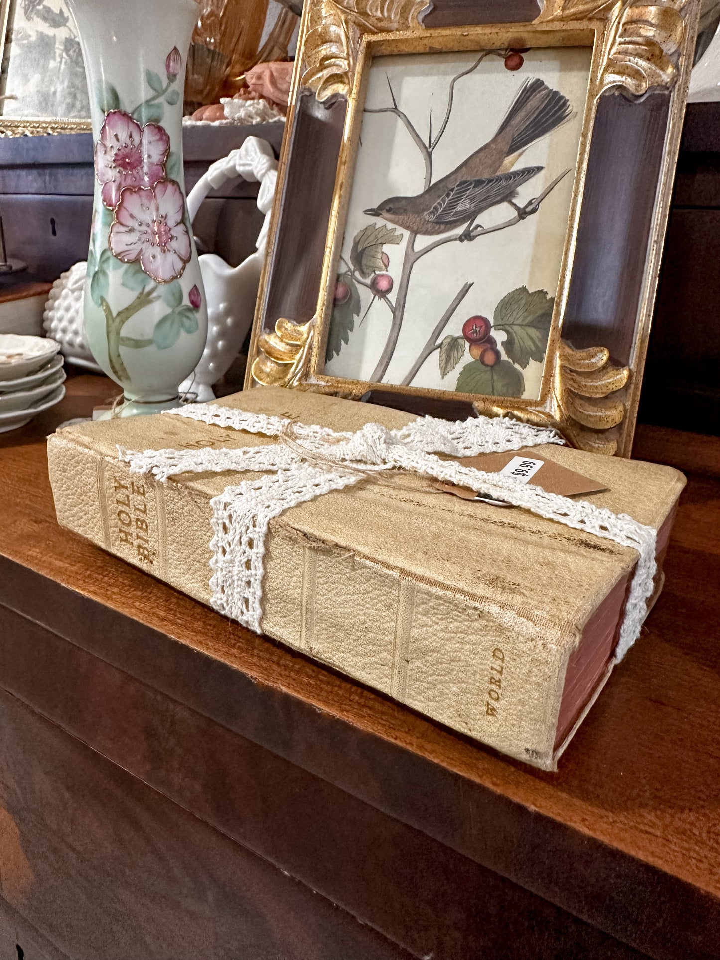 Old Bible with Lace