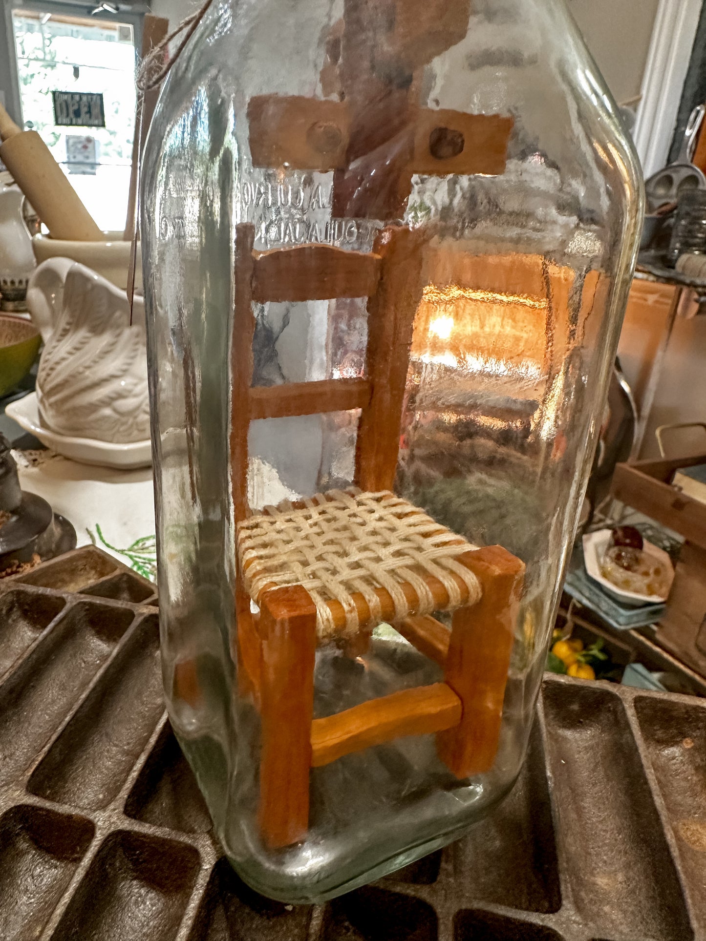 RARE Vintage Chair in bottle #curiosity
