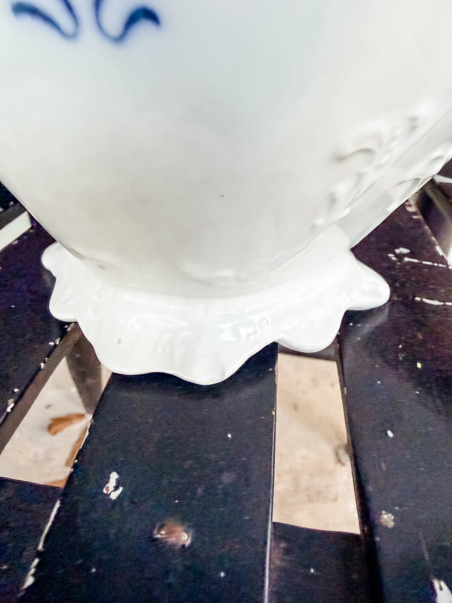 RARE Antique Blue Flow Johnson Brother’s Pitcher (see description)