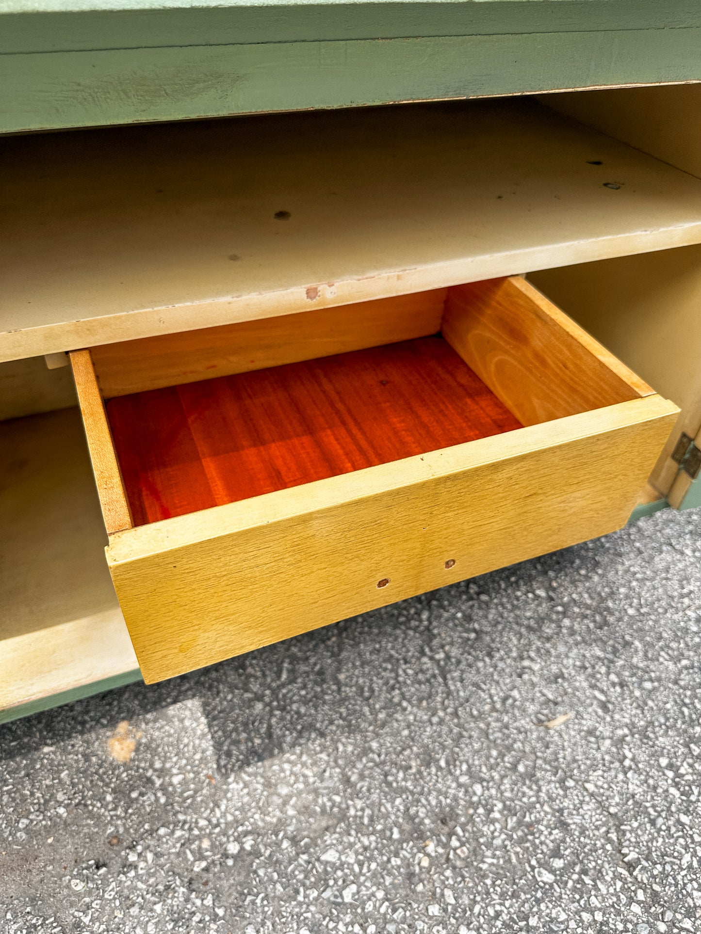 1960’s Refinished in English Boxwood Green, Bar Piece
