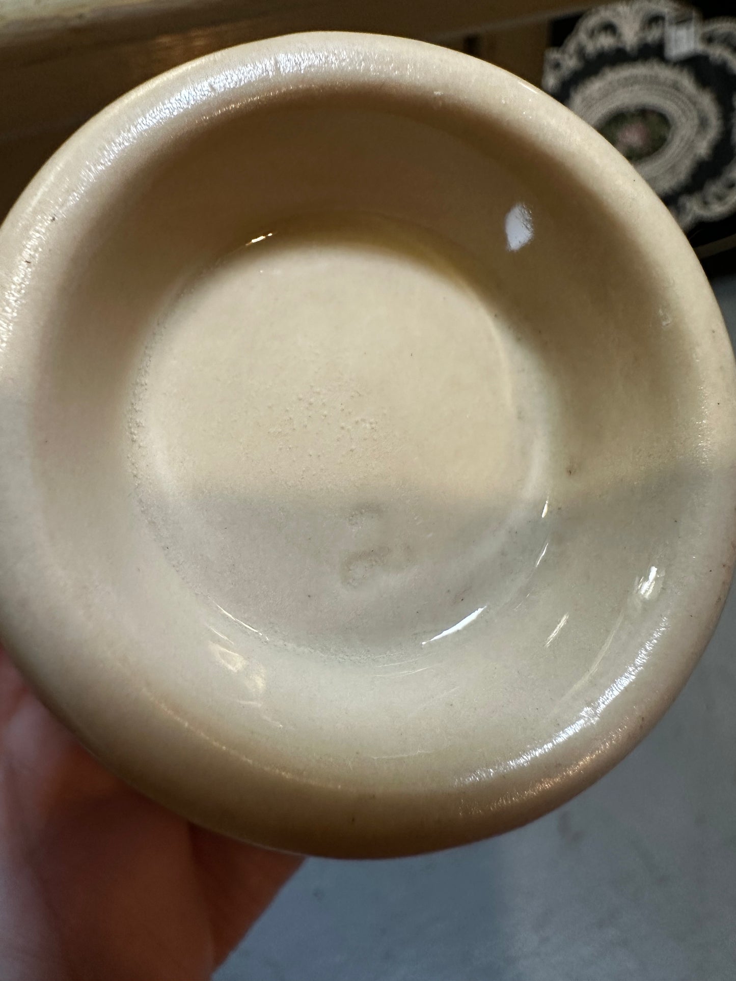 Vintage Chunky Light Beige Ironstone (unmarked) Creamers (priced individually) approx 2 1/2 inches tall