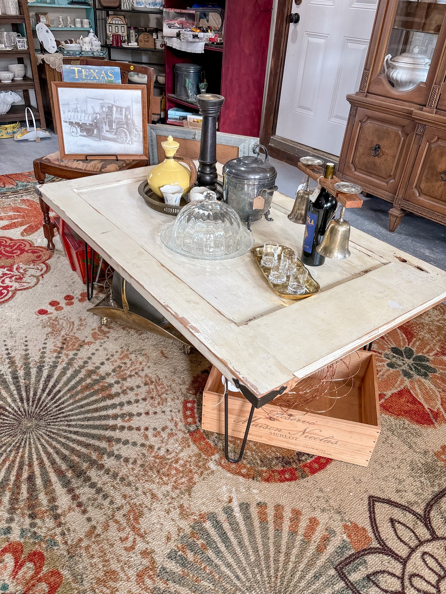 Antique Door Custom Made Coffee Table