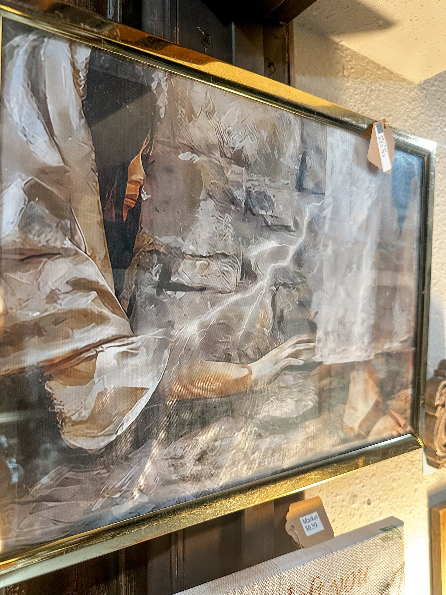 Touching the hem of Jesus’ garment 12X16 framed art