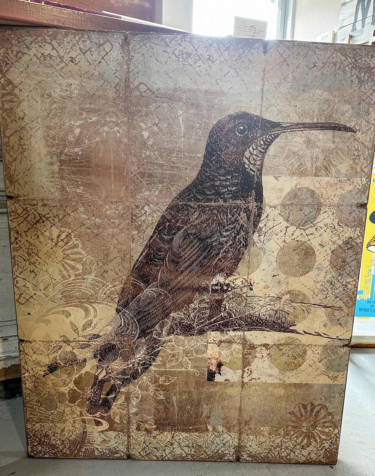 Extra Large Wooden Bird Art Set