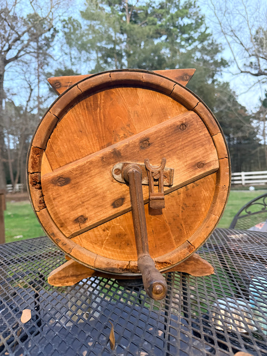 Antique Cylinder Crank Butter Churn - Circa 1880's to 1920's
