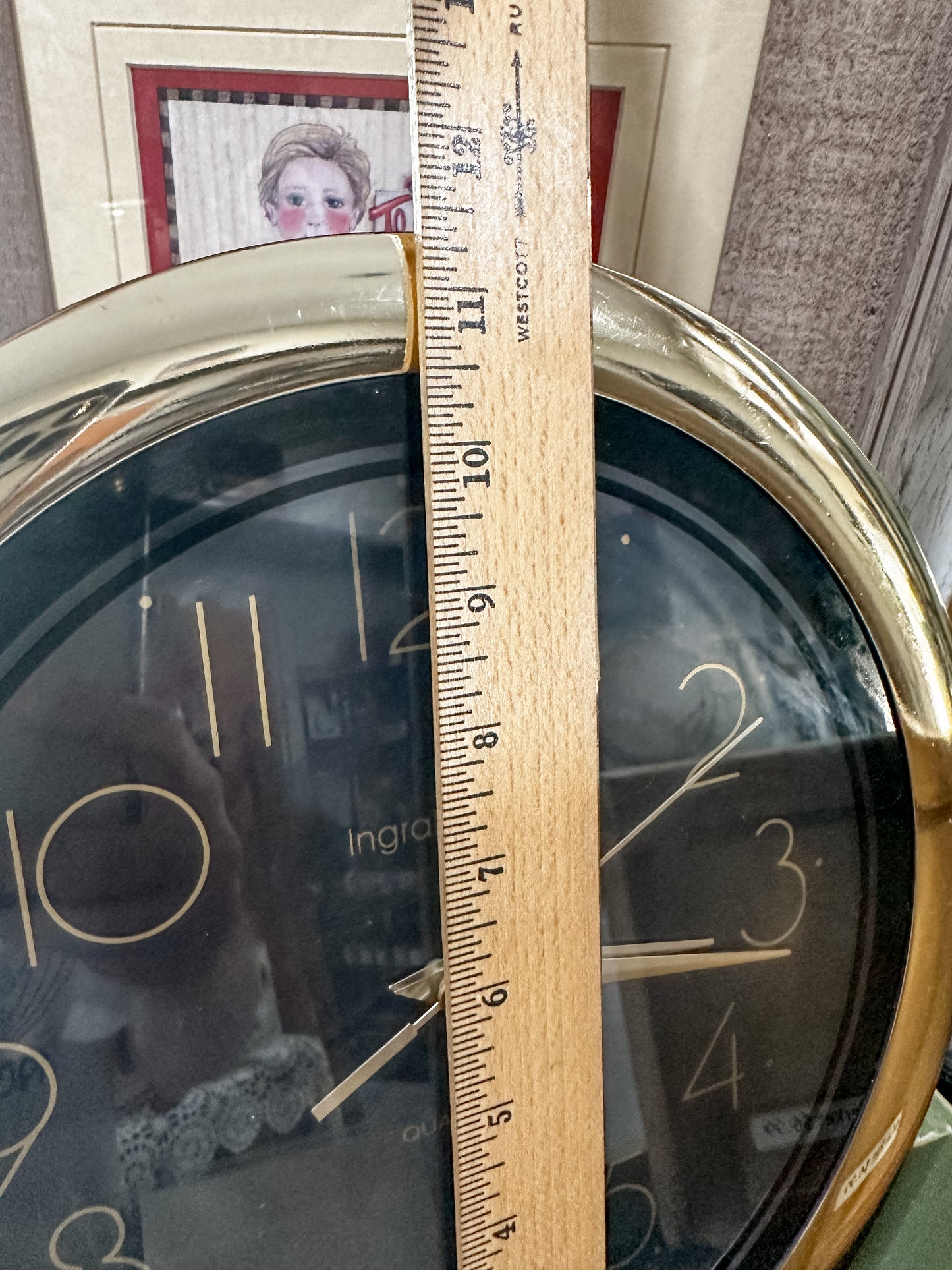 Vintage Working Ingraham Quartz Clock