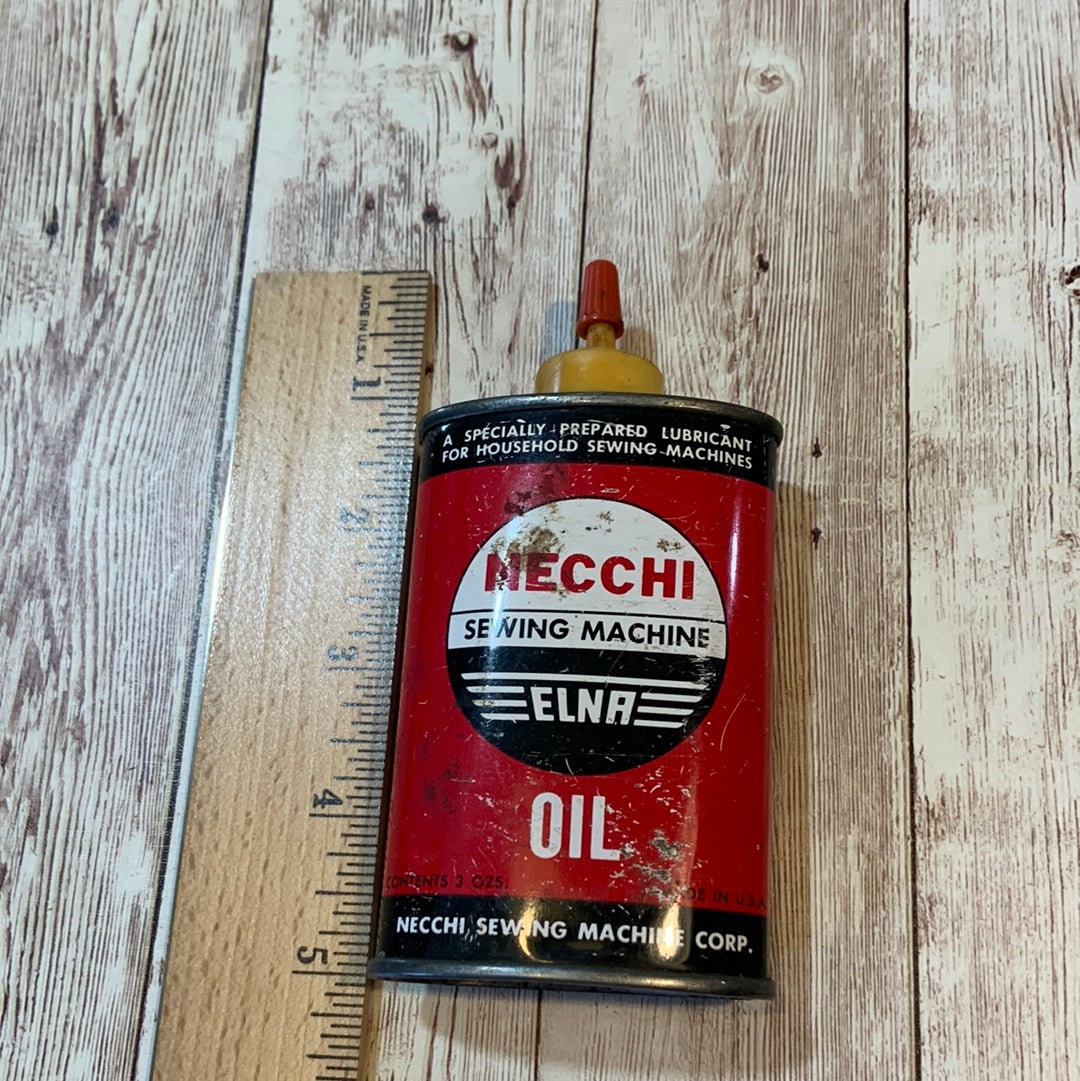 Rare Vintage Necchi Sewing Machine Oil Can