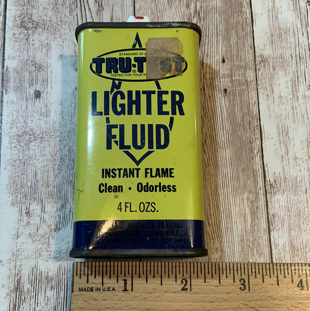 Vintage Tru-Test Lighter Fluid Can