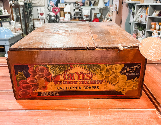 Early 1900’s Wooden Fruit Crate