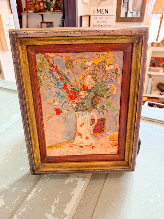 Vintage one of kind Professionally Framed Art