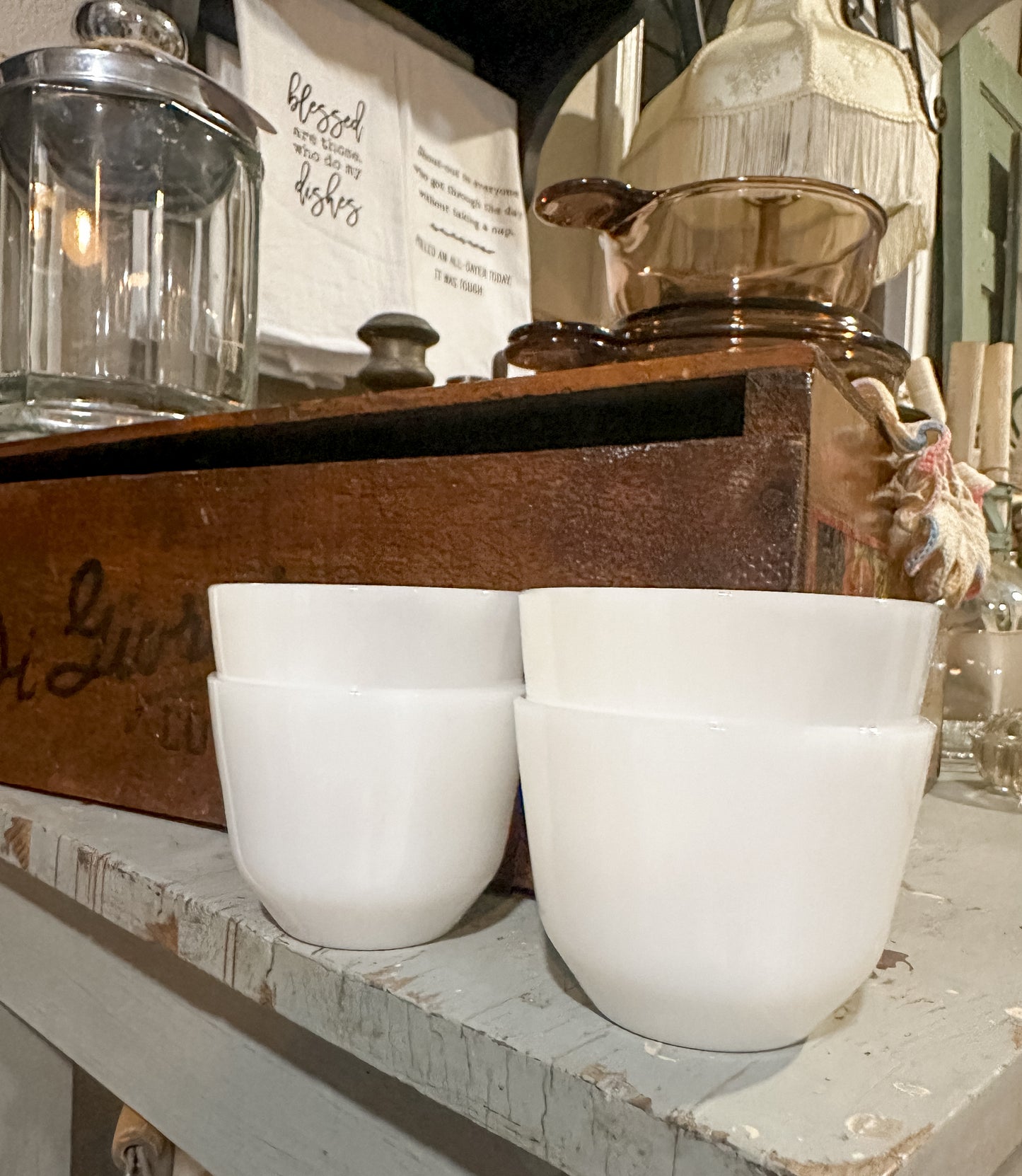 Federal Milk Glass Custard Bowls (priced individually)