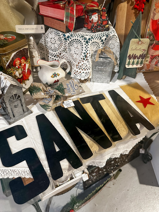 Vintage SANTA Marquee Letters w/star 🎅🏼