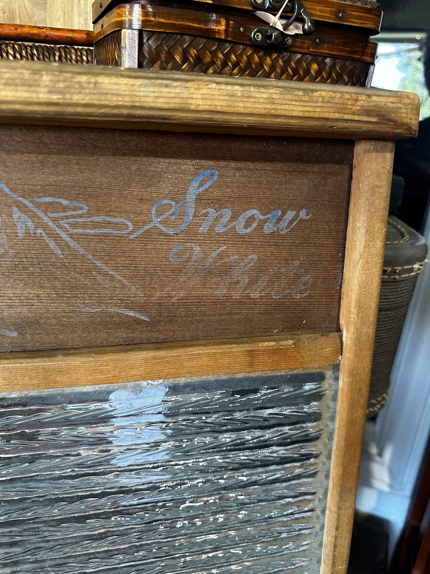 RARE 1940’s Glass Washboard (Portland find!)