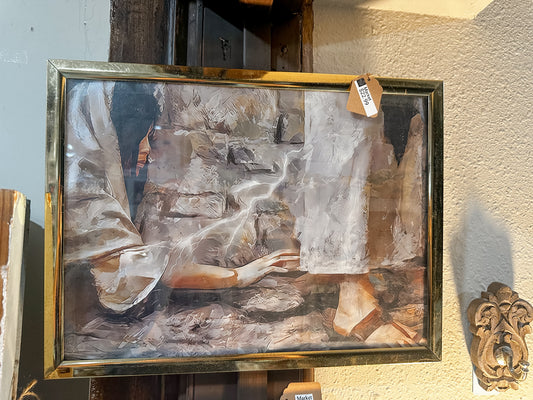 Touching the hem of Jesus’ garment 12X16 framed art