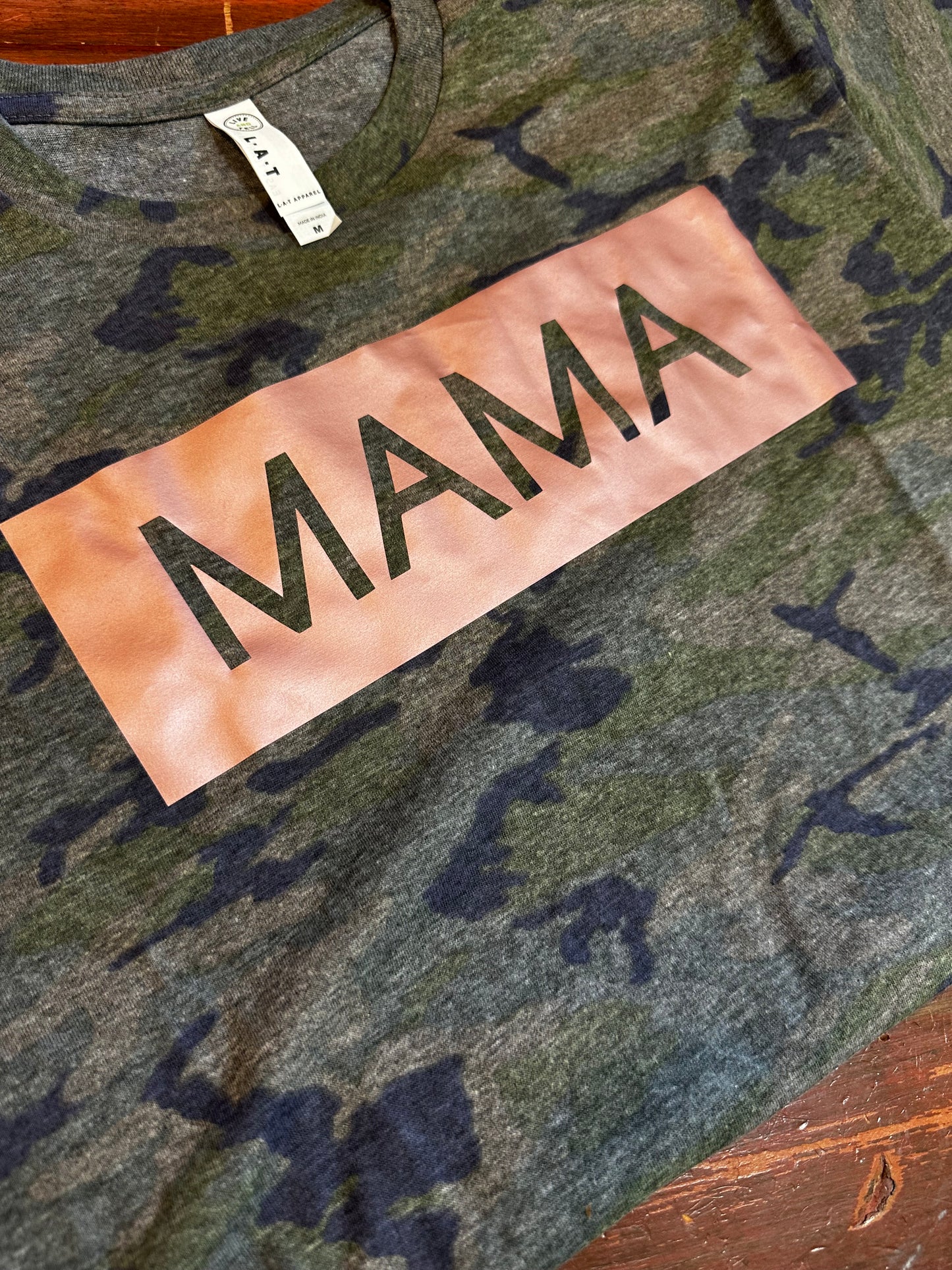 Mama Camo and Rose Gold Tee