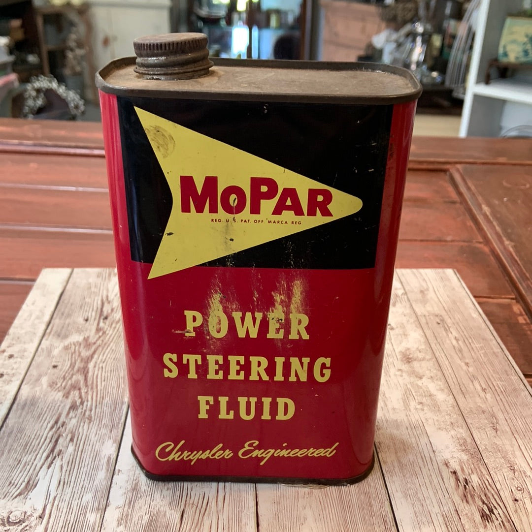 Rare Vintage Mopar Power Steering Fluid Quart Tin
