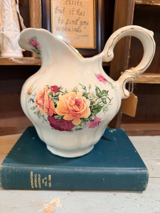 Stunning Vintage Staffordshire Ironstone Pitcher