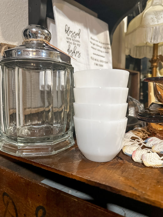 Federal Milk Glass Custard Bowls (priced individually)