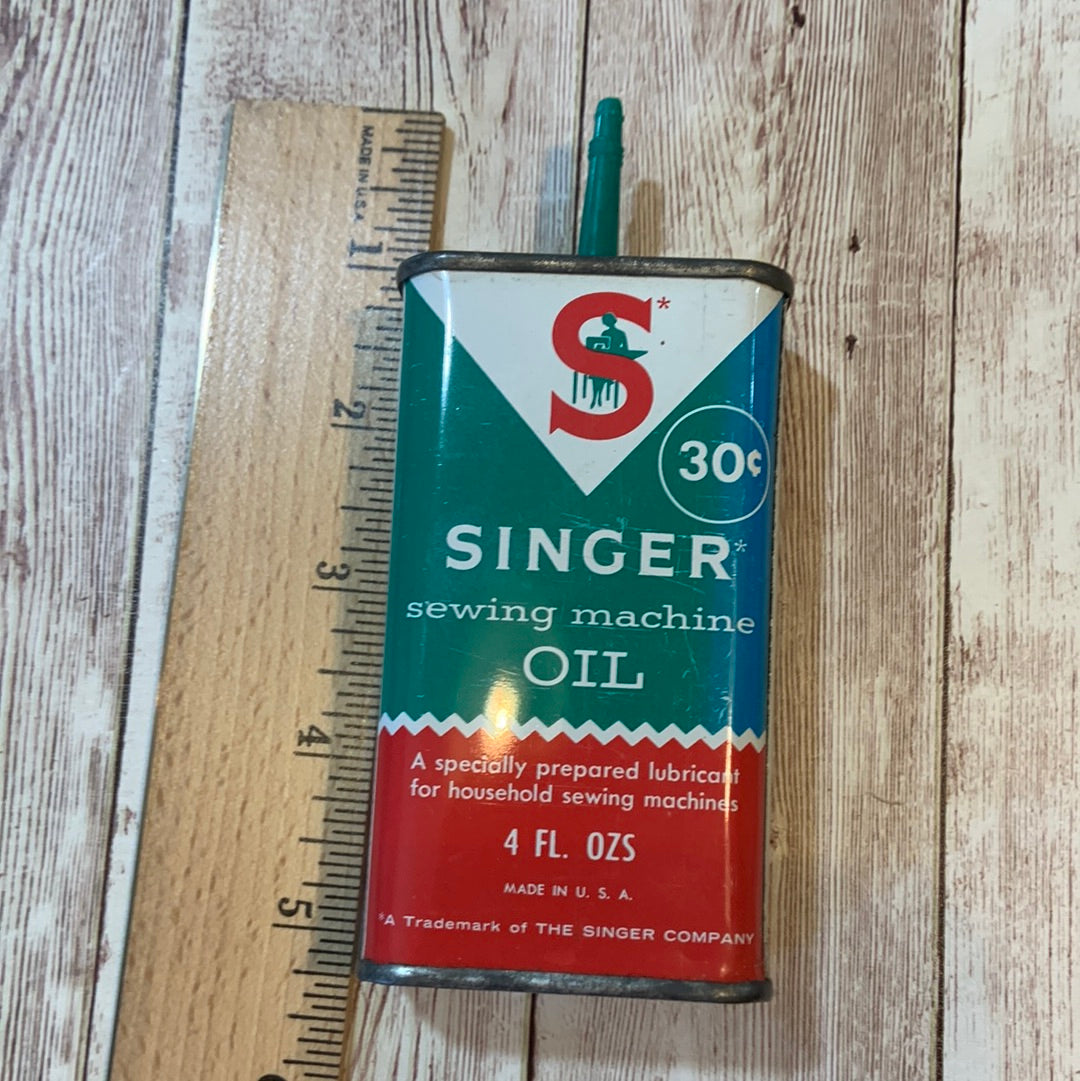 Vintage Singer Sewing Machine Oil Can