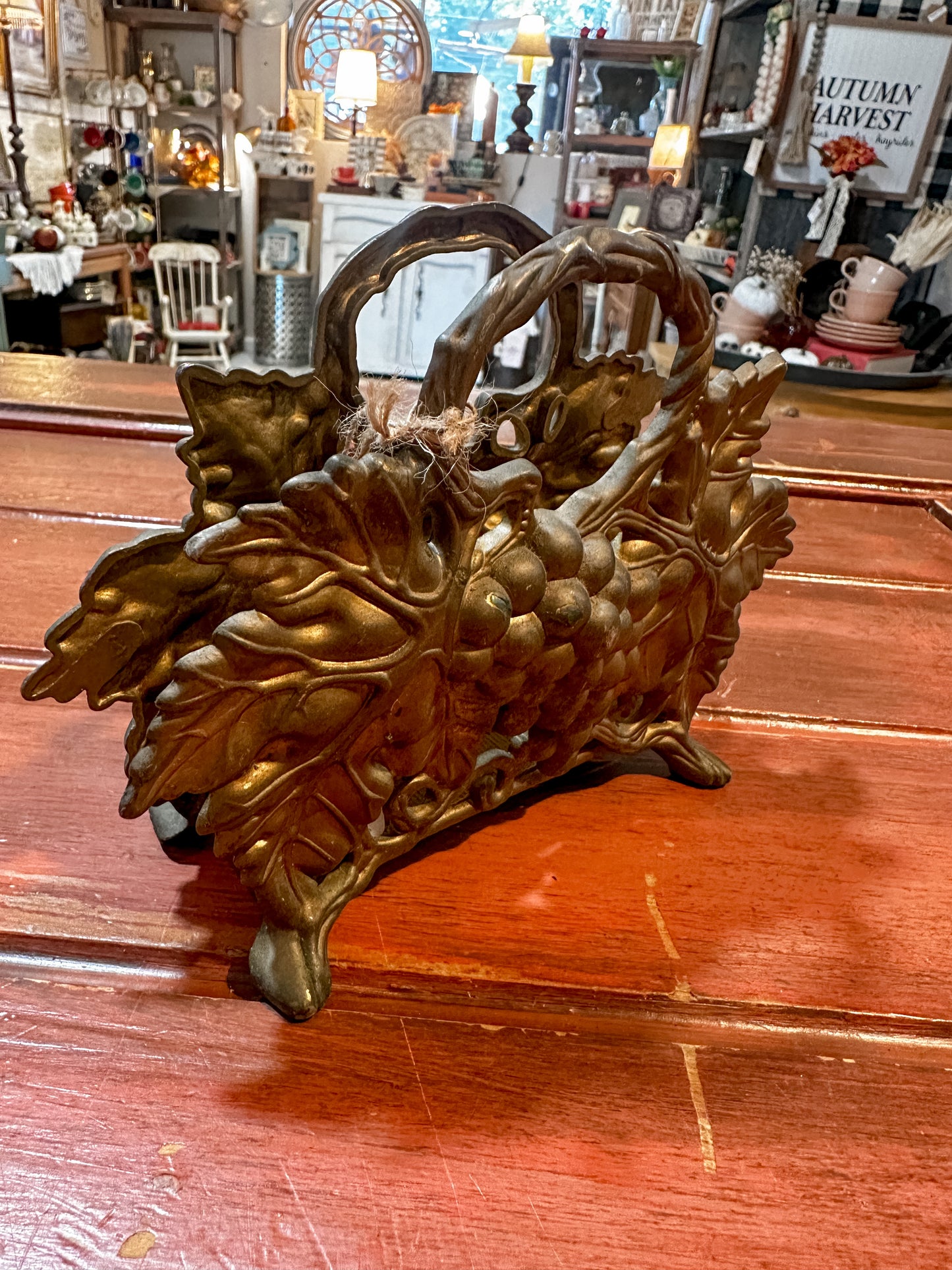 Vintage Brass Napkin Holder