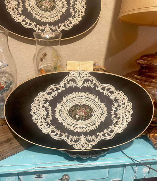 Large Handmade Lace Doily Art Piece