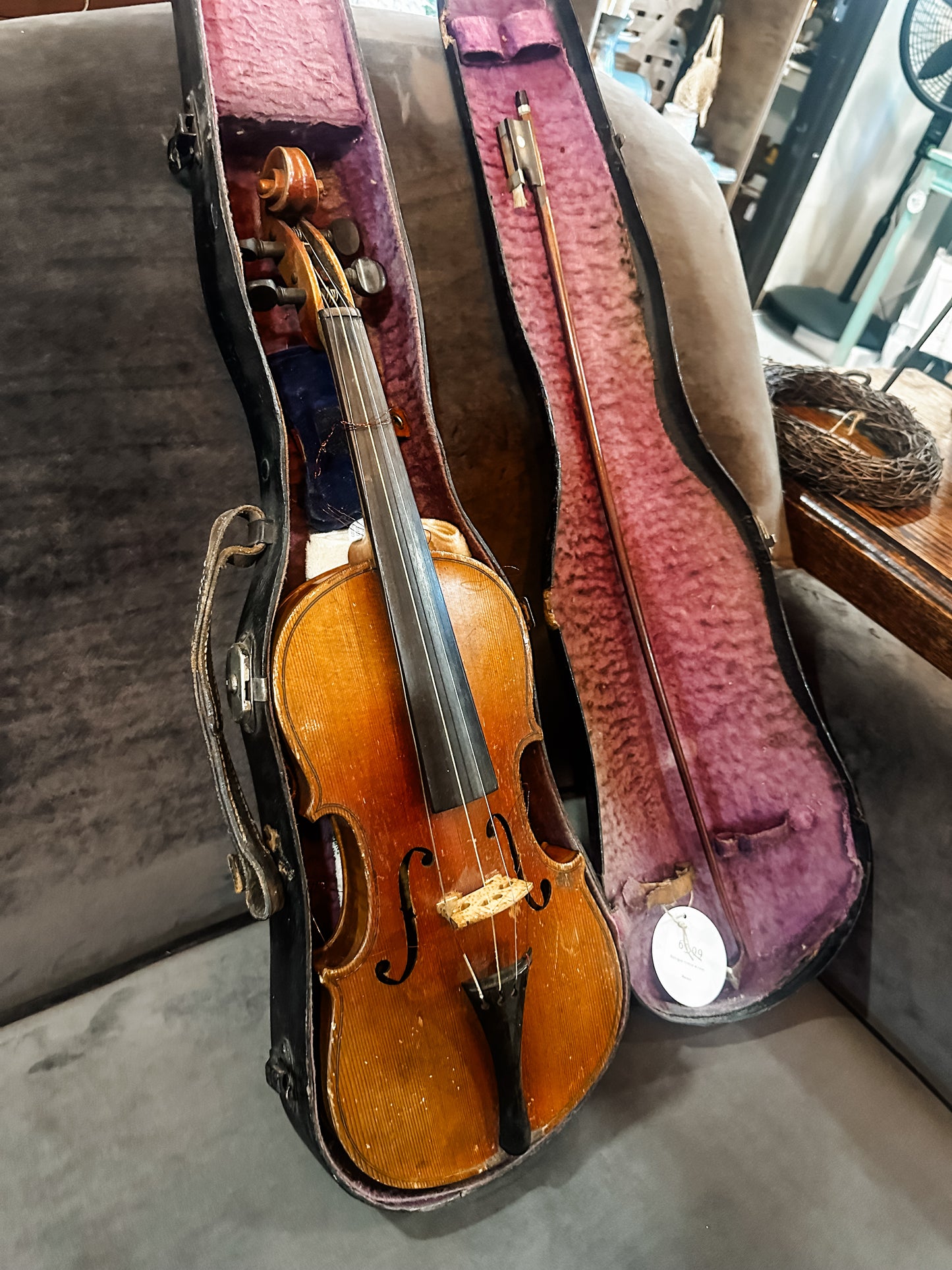 Small Antique Violin Gorgeous for styling!