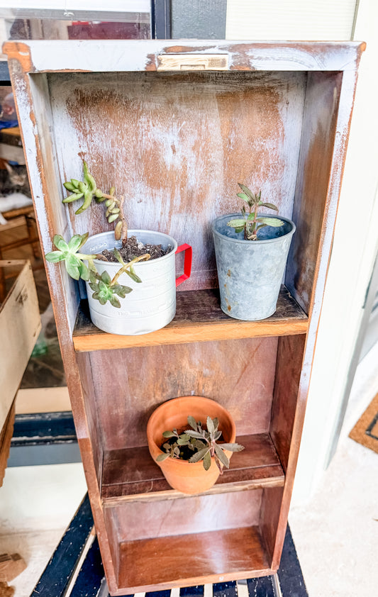 Upcycled Antique Drawer Shelf