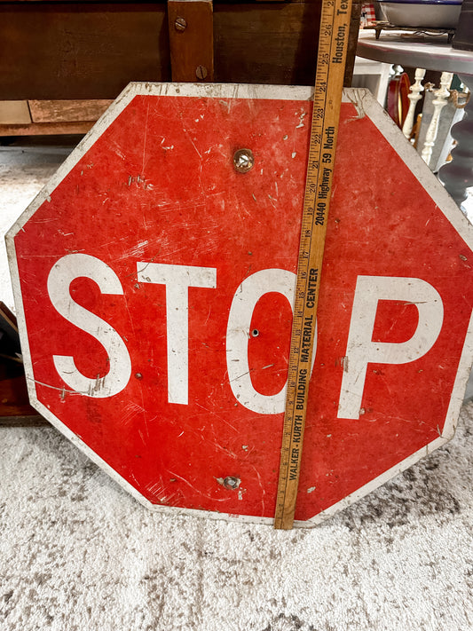 Large Old Stop sign