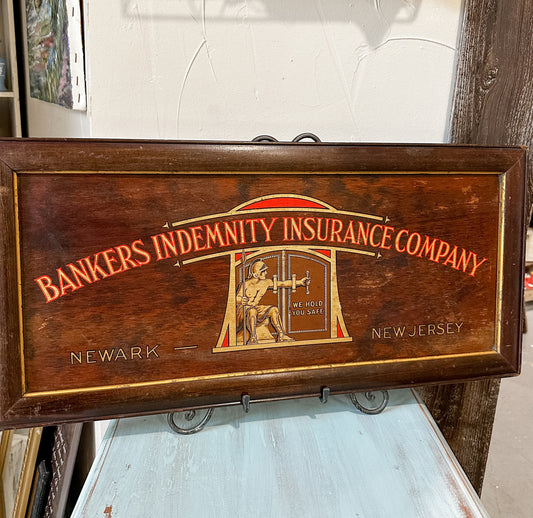 Very RARE one of a kind find! Handmade Antique Bankers Sign! Check out the details, available for shipping.